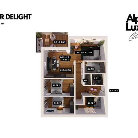 Ziller Delight - Stylish With Balcony & Mountain View بيت للعطل